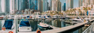 Where are the marinas for yacht rentals in Dubai?